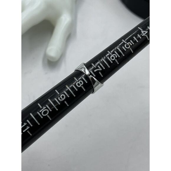 Sterling Silver 925 Swirly Daisy Flower Imprint Impression Ring 925 Sz 7.5 - Picture 8 of 10